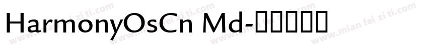HarmonyOsCn Md字体转换